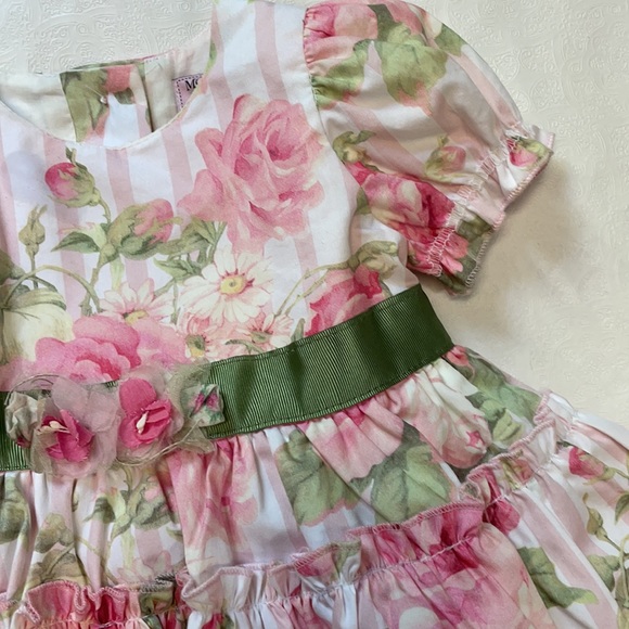 Monnalisa Floral Print Flare Dress - Picture 4 of 10